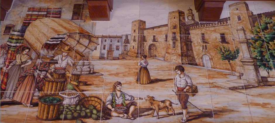 Mural de Cerámica - Mercado Alzira