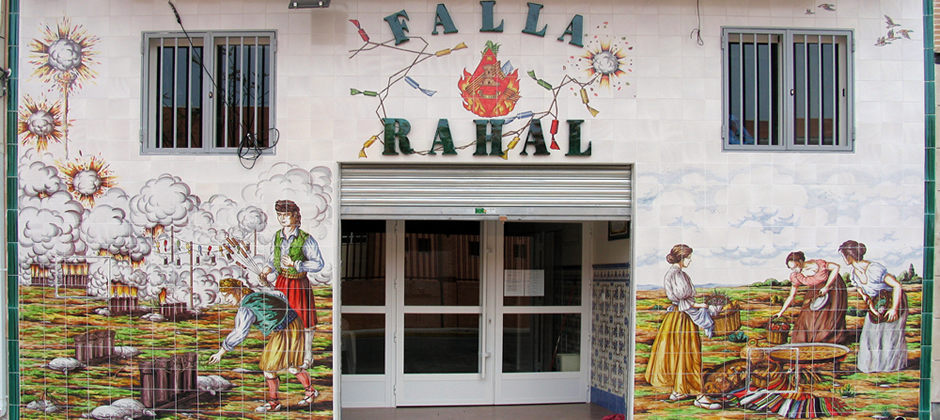 Mural de Cerámica - Falla Rahal