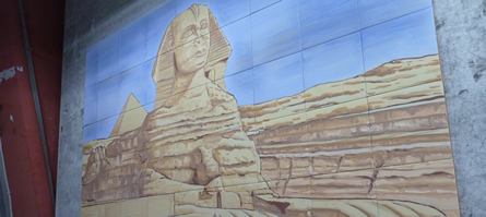 Mural de Cerámica Esfinge