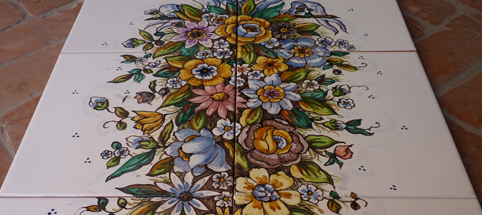 Mural de Cerámica - Floral